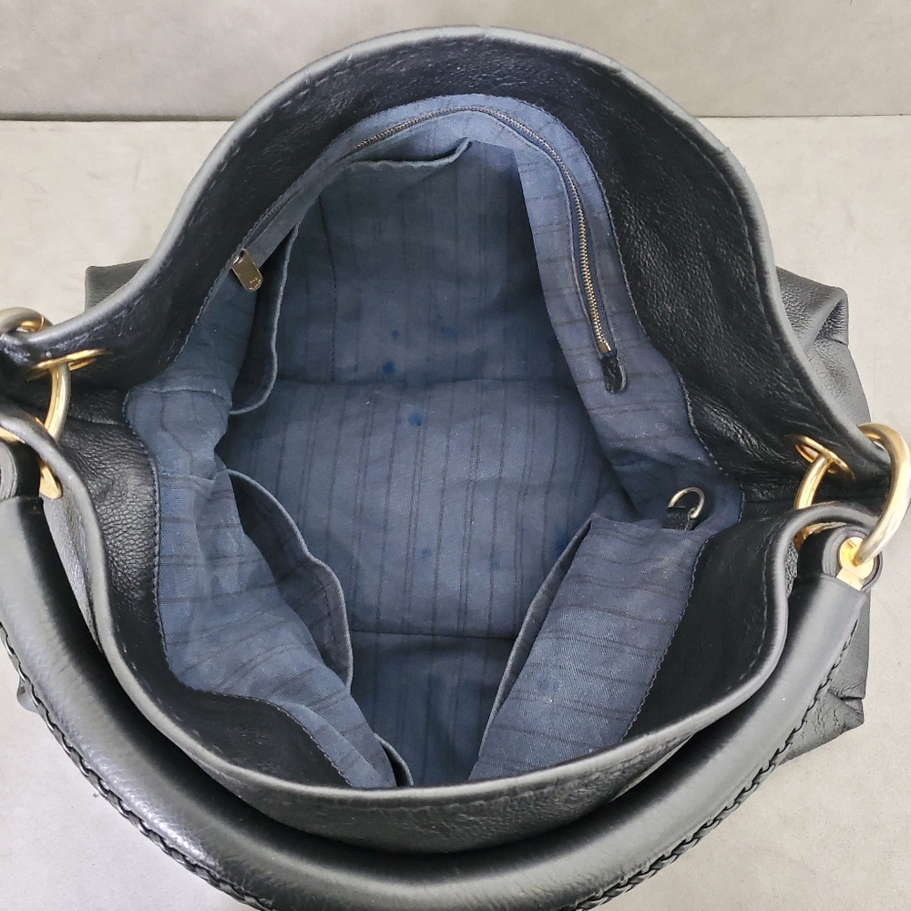 Auth Louis Vuitton Artsy Monogram Empreinte MM Tote HandBag Black Hobo Dustbag - Picture 10 of 16